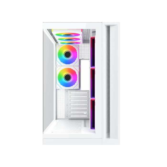 Boîtier Xigmatek Case ATX - Aqua 7 Arctic - 8 Ventilateurs ARGB, USB-C