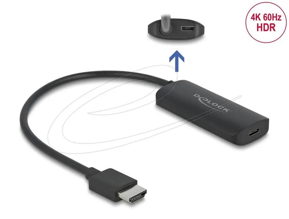 Delock адаптер HDMI-A мъжко към  USB Type-C&trade; женско (DP Alt Mode) 4K 60 Hz