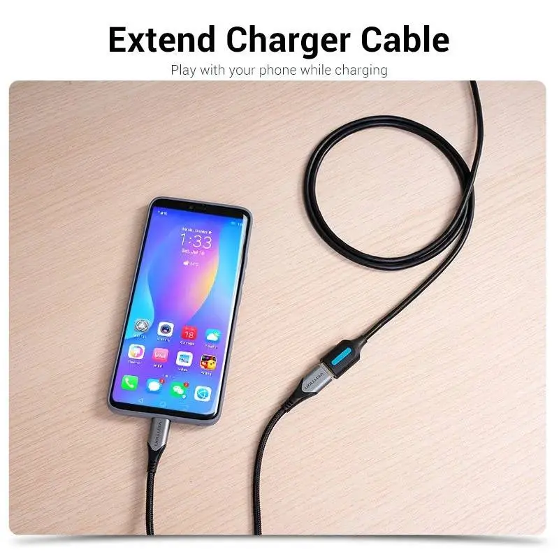 Vention Кабел USB 3.0 Extension AM / AF - 5.0M Black - CBHBJ
