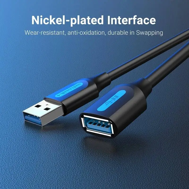 Vention Кабел USB 3.0 Extension AM / AF - 1.0M Black - CBHBF