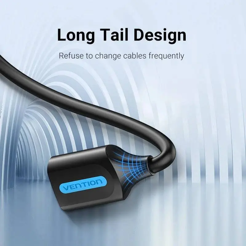 Vention Кабел USB 3.0 Extension AM / AF - 0.5M Black - CBHBD
