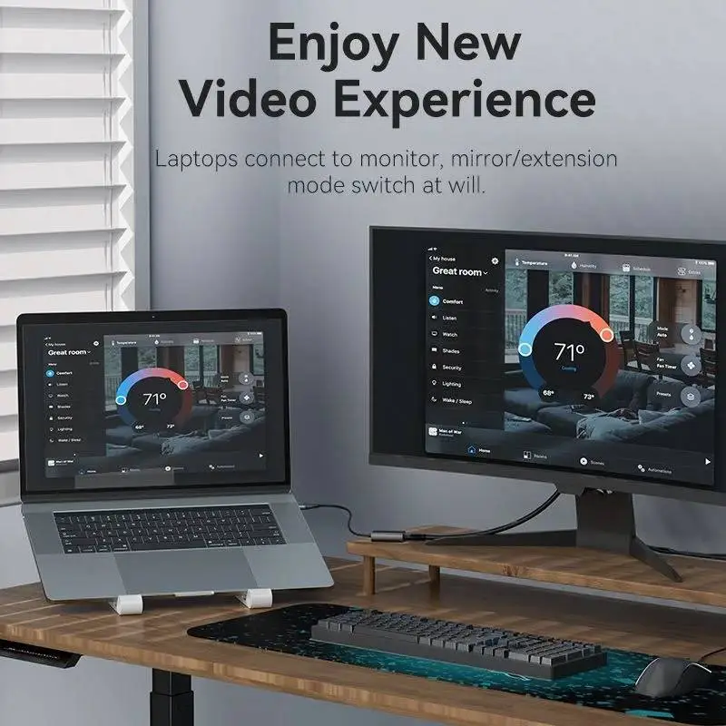 Vention адаптер Adapter USB-C/A to HDMI F - ACYHB