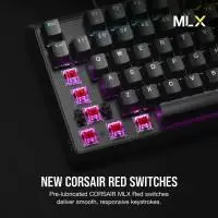 Геймърска механична клавиатура CORSAIR K70 Core RGB Corsair MLX Red Switch - Black