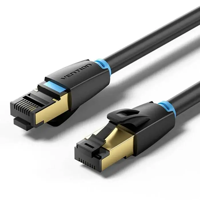 Vention LAN-Kabel SFTP Cat.8 Patch Cable - 5.0M Schwarz 40Gbps - IKABJ