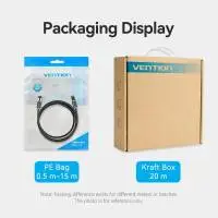 Vention Кабел LAN SFTP Cat.8 Patch Cable - 3.0M Black 40Gbps - IKABI
