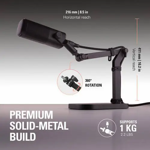 Поставка за микрофон Elgato Wave Desk Stand
