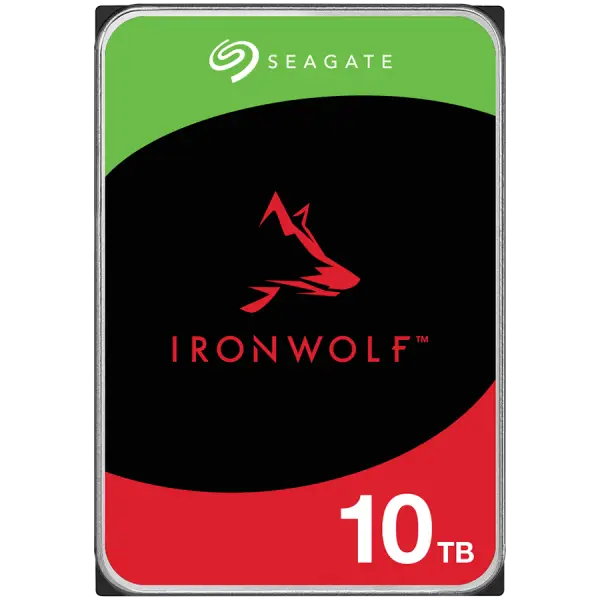 Твърд диск Seagate IronWolf NAS 10TB HDD 3.5" SATA 6Gb/s - (ST10000VN000)