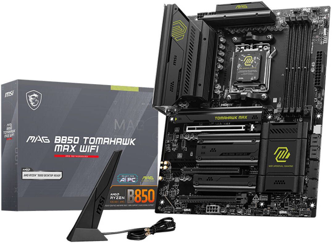 Дънна платка MSI MAG B850 TOMAHAWK MAX WIFI II AM5 - 911-7E62-015R