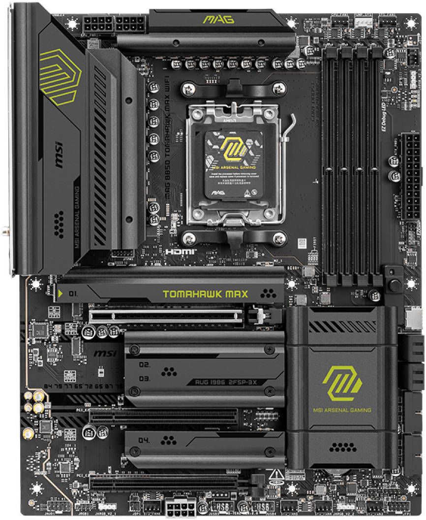 Дънна платка MSI MAG B850 TOMAHAWK MAX WIFI II AM5 - 911-7E62-015R
