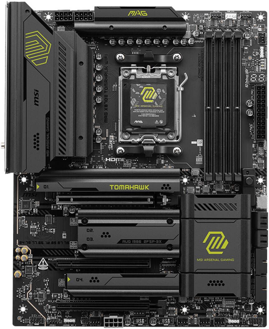 Дънна платка MSI MAG X870E TOMAHAWK MAX WIFI АМ5 - 911-7E59-006