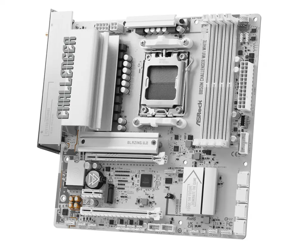 Дънна платка ASRock B850M CHALLENGER WIFI WHITE AM5