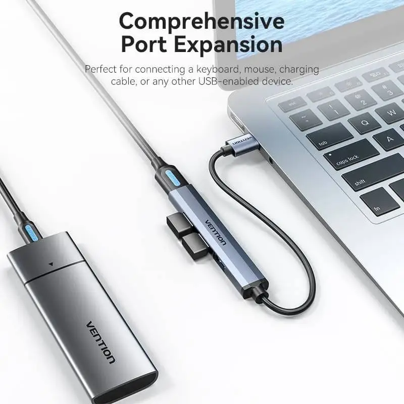 Vention хъб USB3.0 HUB 4 port Aluminium - CKOHB