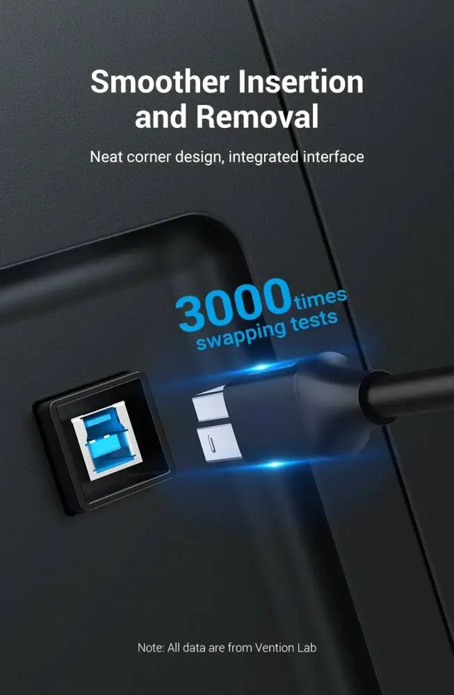 Vention Кабел USB 3.0 AM / BM - 0.5M Black - COOBD