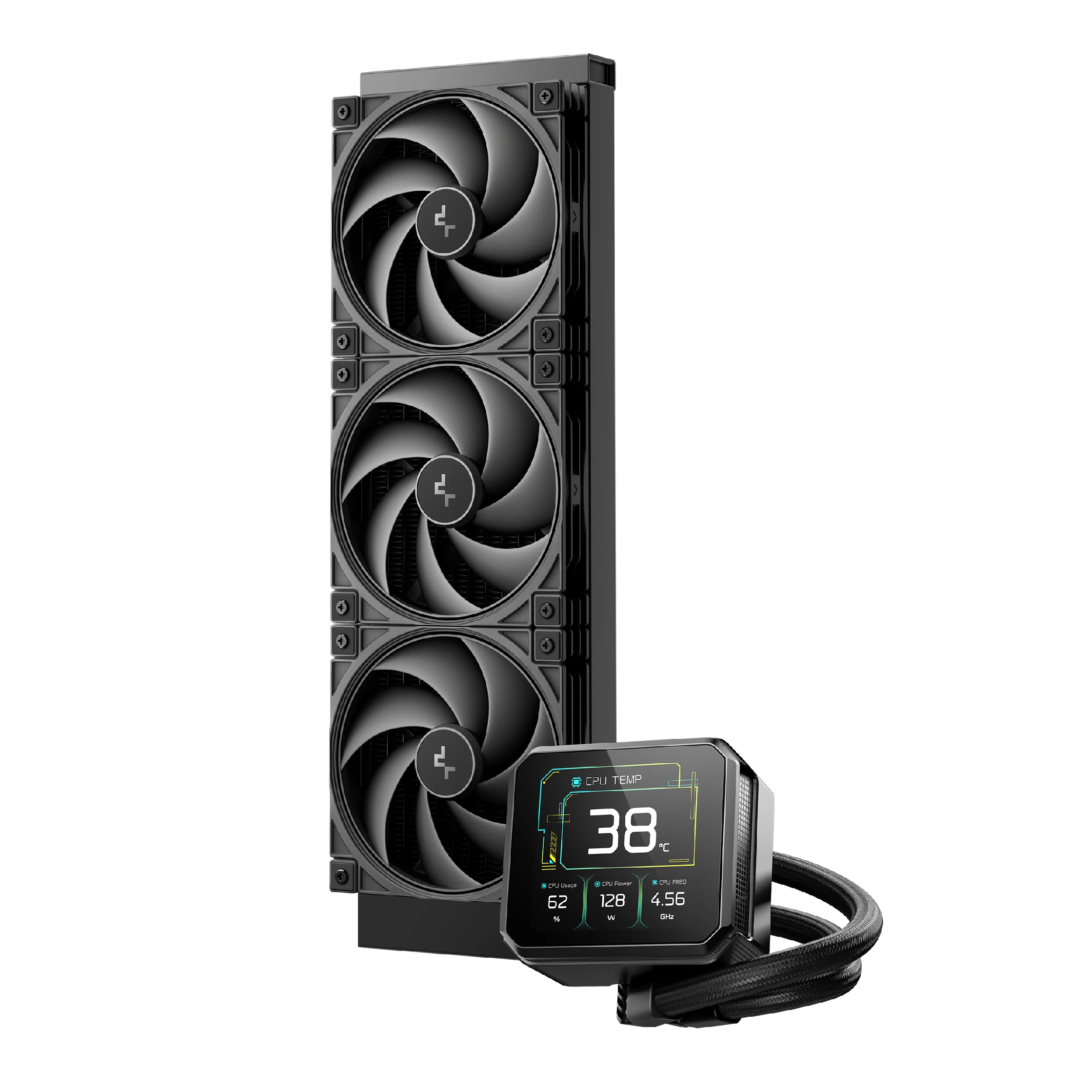 Водно охлаждане DeepCool SPARTACUS 360, 3.4 inch IPS Display Water Cooling