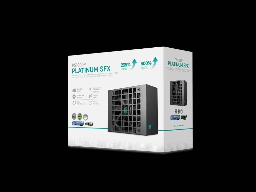 Захранване DeepCool PS1000P PSU SFX 3.1 1000W 80 Plus Platinum, ITX, Full Modular