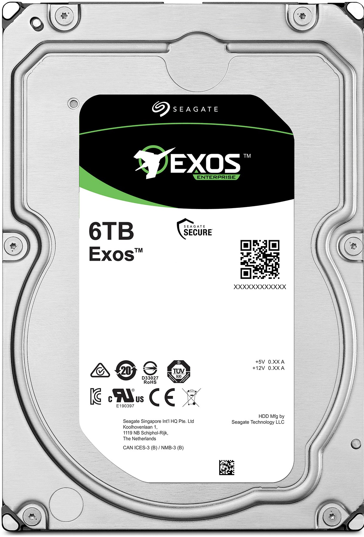 Диск SEAGATE Exos 7E10 SAS 6TB 7200rpm 256MB cache 512e/4KN BLK - ST6000NM020B