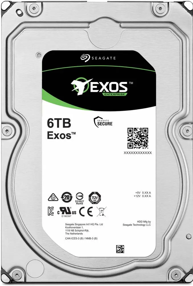 Твърд Диск SEAGATE Exos 7E10 SAS 6TB 7200rpm 256MB cache 512n BLK - ST6000NM001B