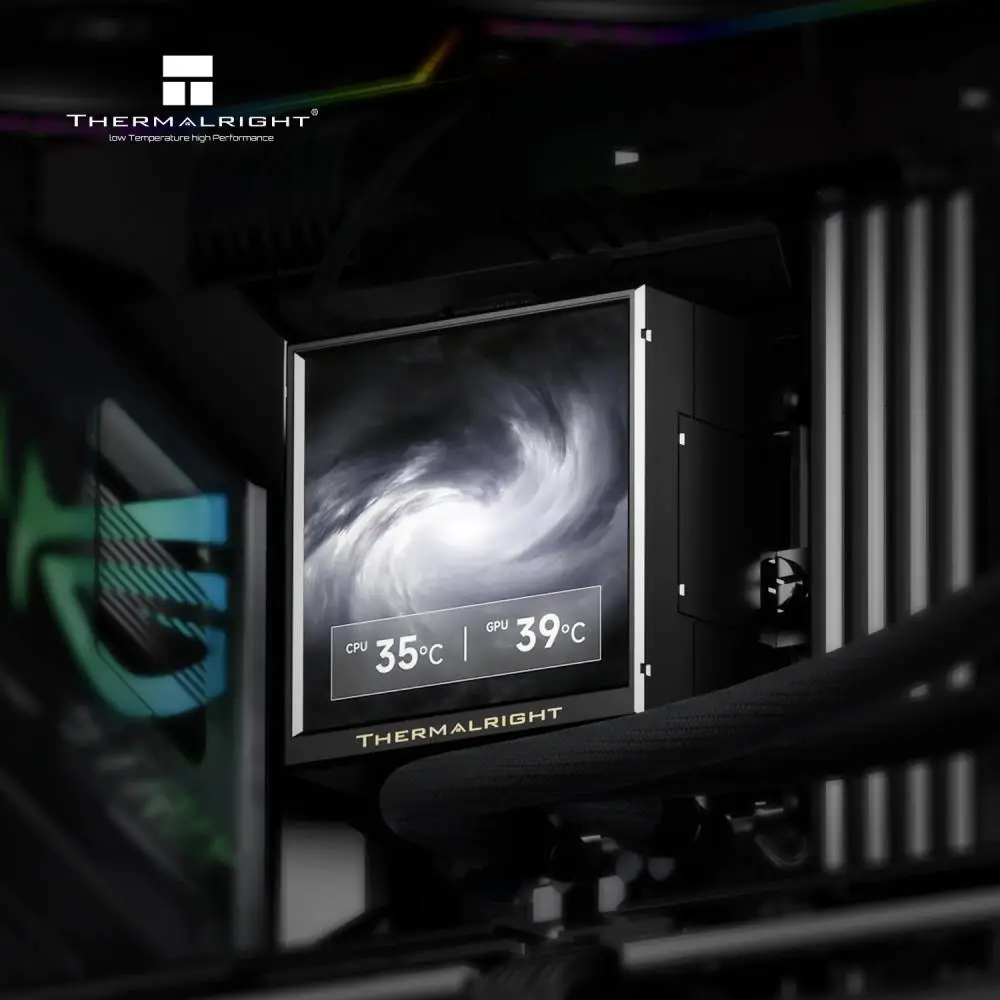 Водно охлаждане Thermalright Peerless Vision 360 ARGB Black, 3.95 inch IPS LCD Display Water Cooling