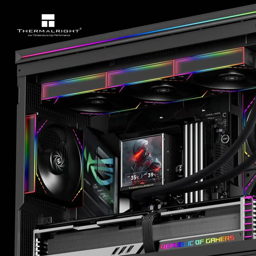 Водно охлаждане Thermalright Peerless Vision 360 ARGB Black, 3.95 inch IPS LCD Display Water Cooling