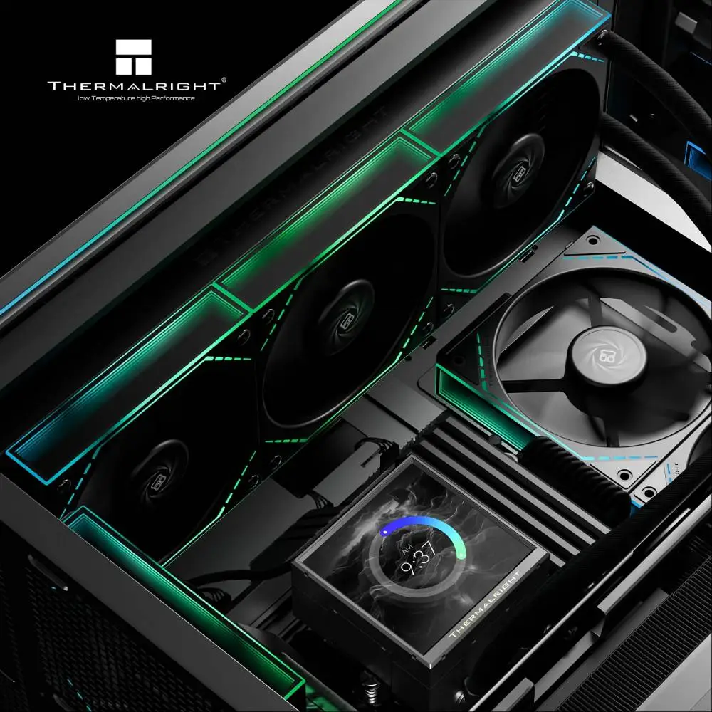 Водно охлаждане Thermalright Peerless Vision 360 ARGB Black, 3.95 inch IPS LCD Display Water Cooling