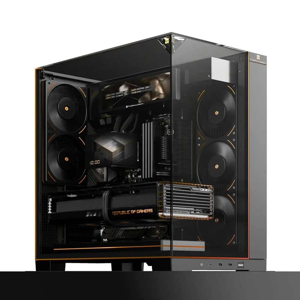Thermalright кутия Case ATX - TR-A70 Vision Black - 9.16 inch LCD Display, USB-C