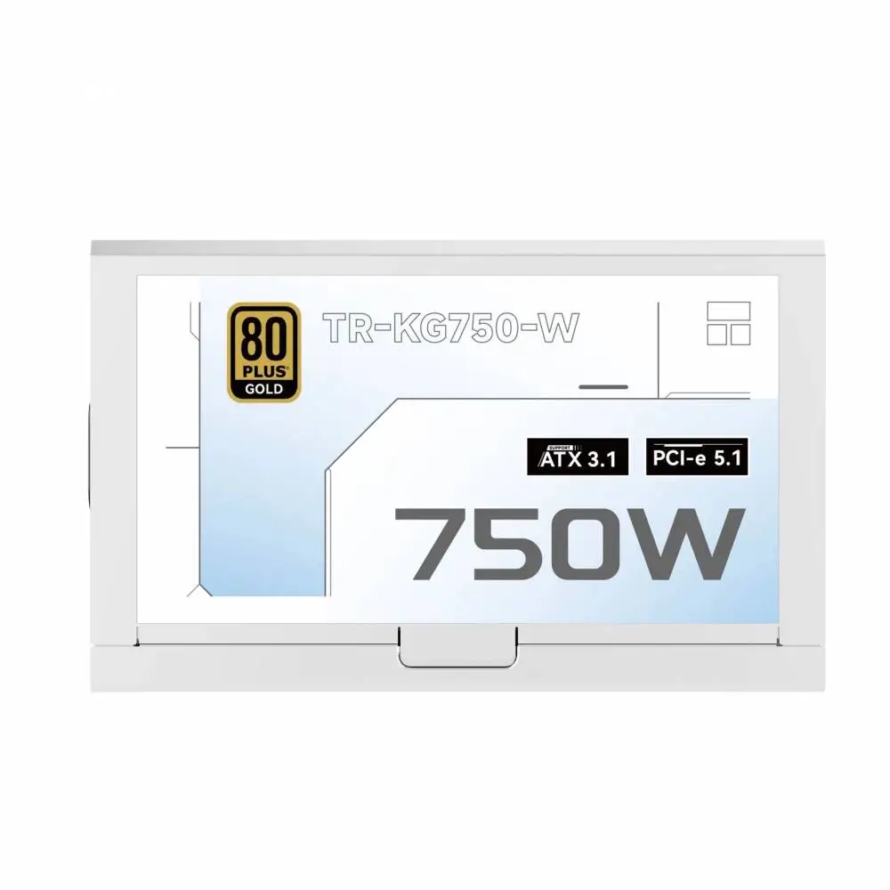 Захранване Thermalright TR-KG750-W, PSU, 750W, 80 Plus Gold, ATX 3.1, White, Full Modular