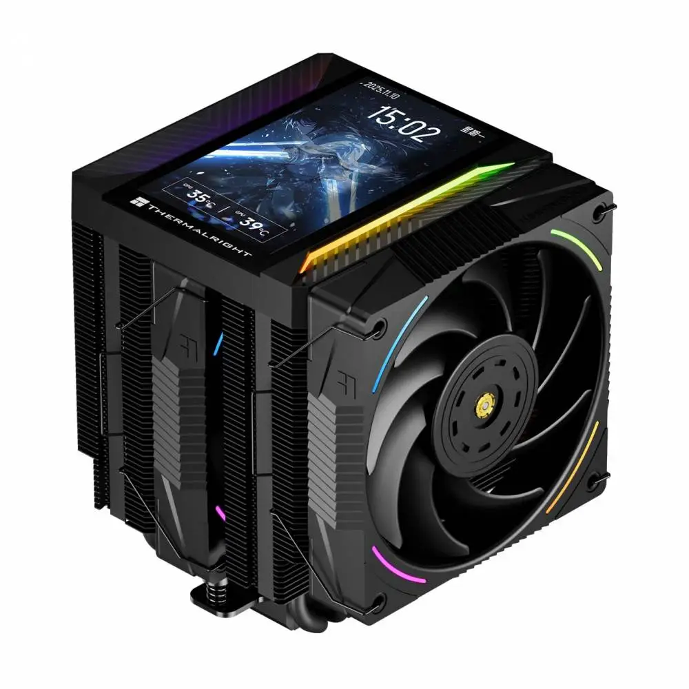Охладител за процесор Thermalright Peerless Assassin 120 Vision MAX ARGB, Dual-Tower, 5 inch Display, CPU Cooler