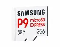 Карта памет Samsung microSDXC, 256GB, P9 Express, 800 MB/s, UHS-I 90 MB/s U3, V30, A1