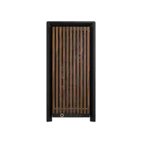 Кутия Corsair Frame 4000D Wood RS Mid-Tower - Black/Walnut