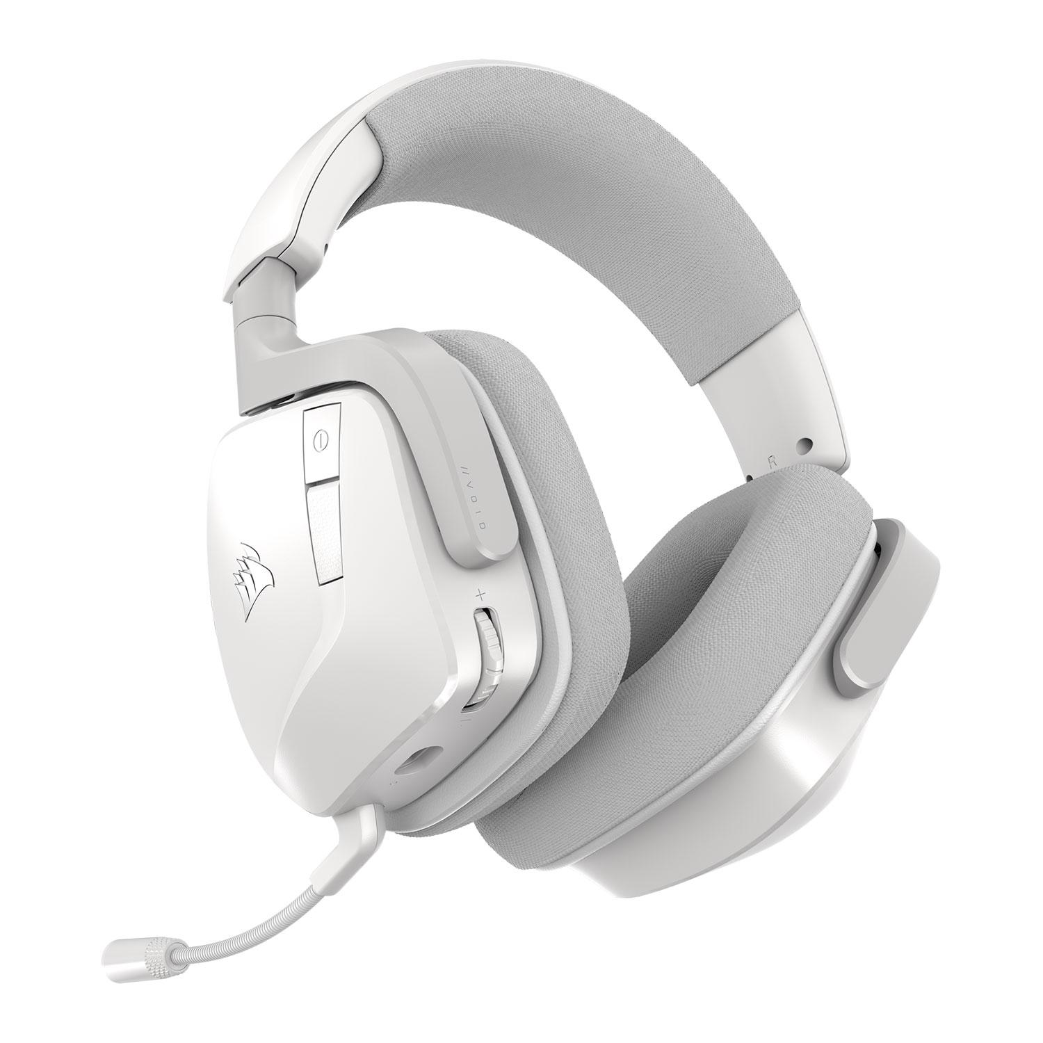 Геймърски безжични слушалки с микрофон Corsair VOID v2 - White
