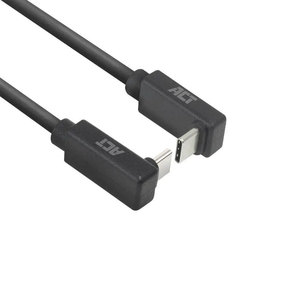 ACT Câble USB-C - USB-C, 2m, 10Gbps 60W, angle vers le haut/bas