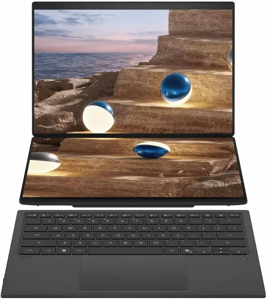 Лаптоп Asus Zenbook Duo 2026 UX8407AA-SN130X - 14" OLED 3K Touch, Intel Core Ultra 9 386H, 32GB, 2TB SSD, Win 11 Pro