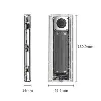 Orico външна кутия за диск Storage - Case - M.2 NVMe M key - 40Gbps, USB-A/USB-C - TCM2-U4-BK-BP