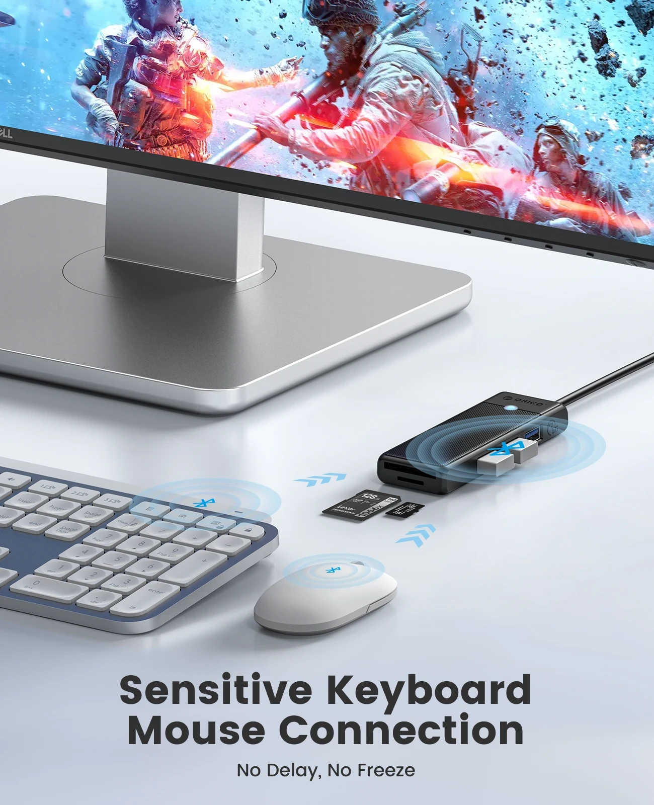 Orico хъб USB3.1 HUB Type-C - 4 x USB3.0 - PAPW4A-C3-015-WH