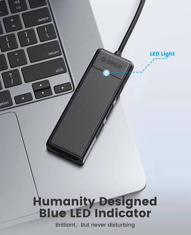 Orico хъб USB3.1 HUB Type-C - 4 x USB3.0 - PAPW4A-C3-015-WH