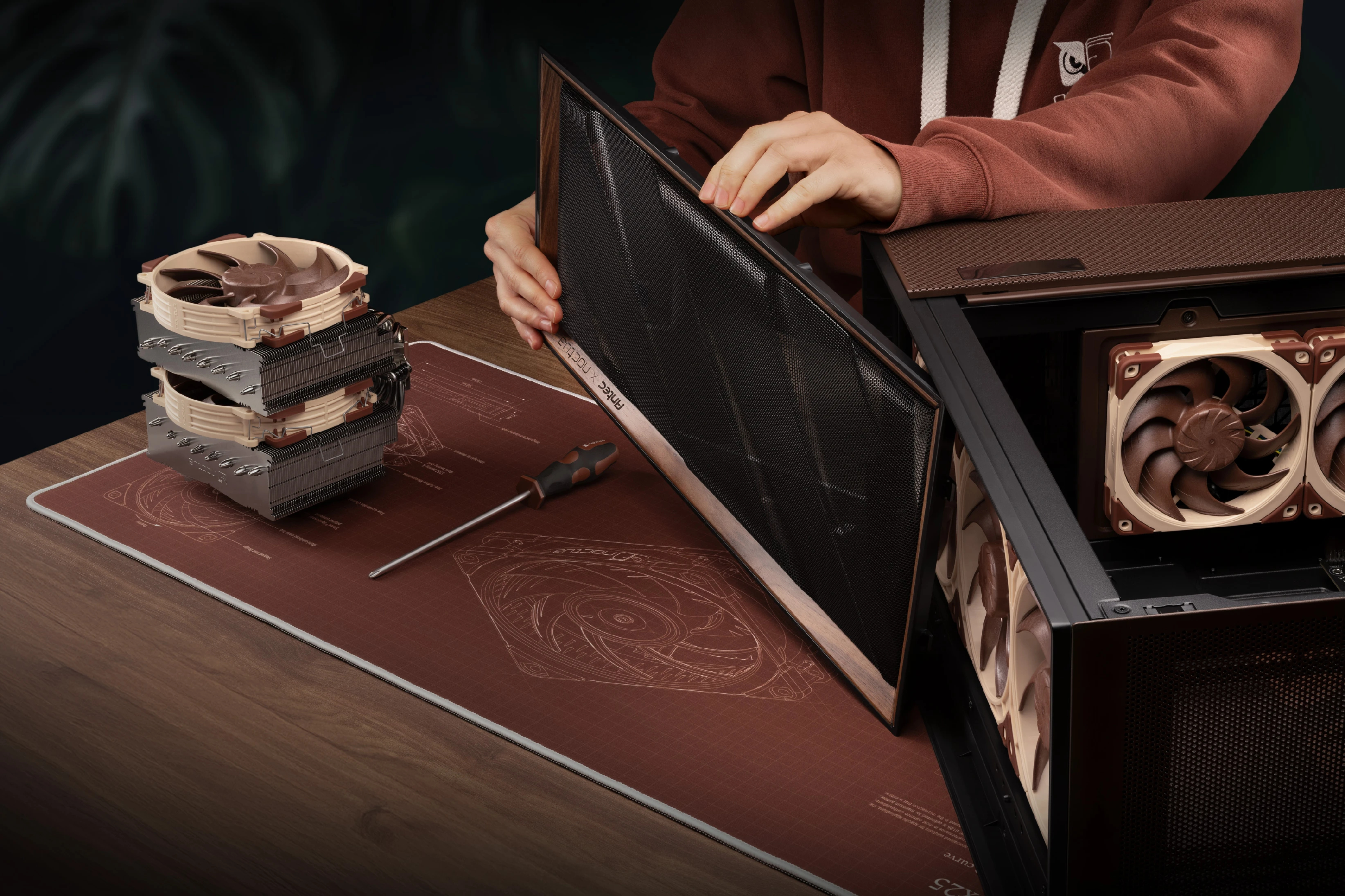 Кутия Noctua Antec Flux Pro Noctua Edition Case E-ATX