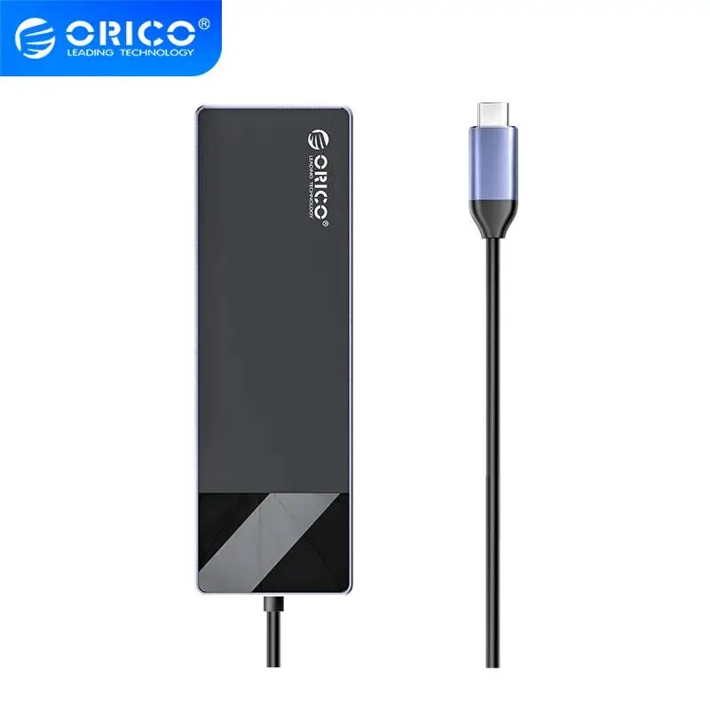 Orico докинг станция Docking Station Type-C - DM-10P-BK-BP - HDMI, USB-C, USB-A x 4, PD100W x 1, LAN (1Gbps), SD/TF
