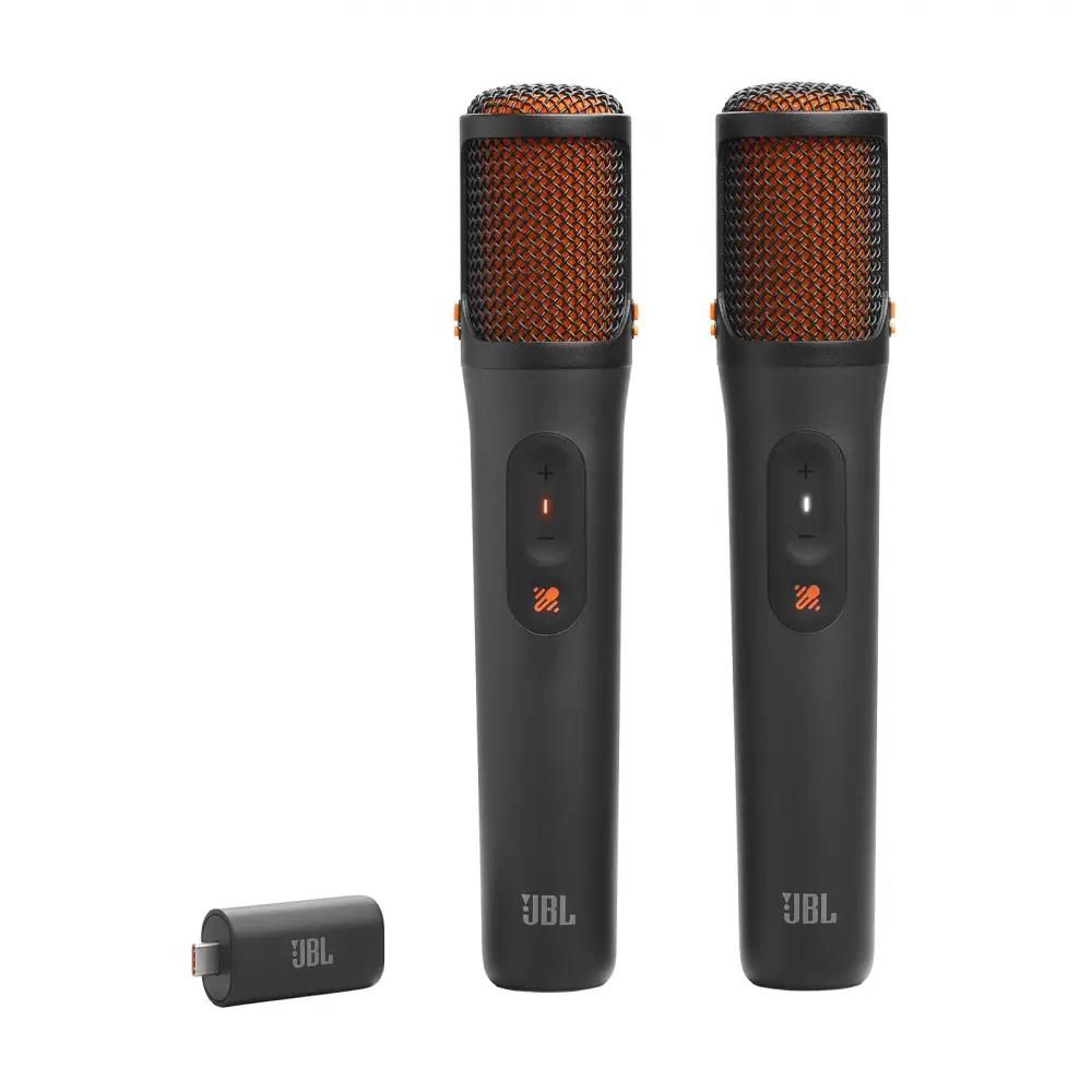 Microphones sans fil JBL EasySing Mics , jusqu'à 30 mètres, jusqu'à 10 heures d'utilisation