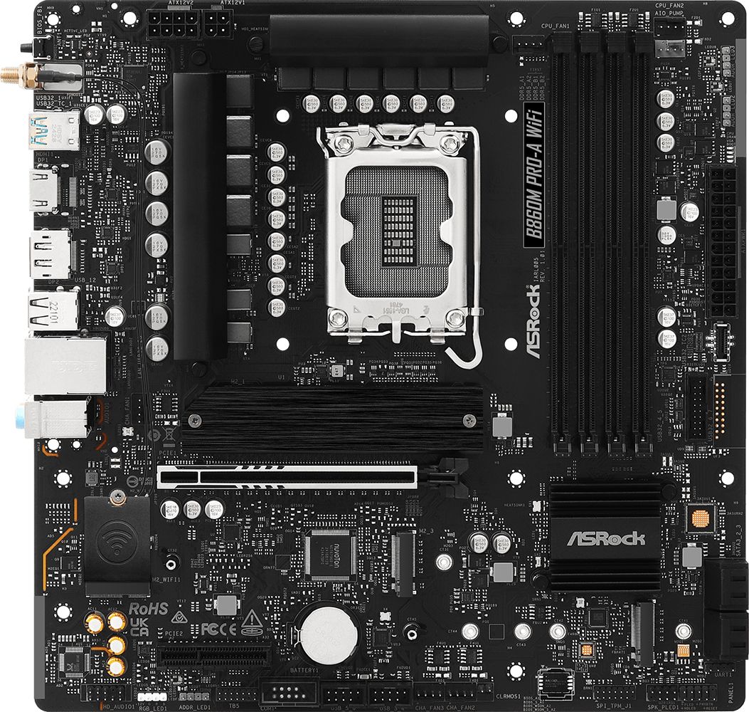 Дънна платка Asrock B860M PRO-A WIFI LGA1851