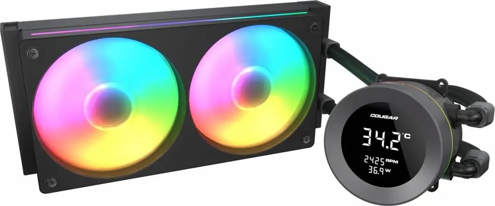 Водно охалждане COUGAR Poseidon Vistek ARGB 240 AiO Liquid Watercooling - CGR-PSDVARGB-B-240