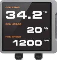 Водно охлаждане COUGAR Poseidon Vistek Pro ARGB 360 AiO Liquid Watercooling White - CGR-PSDVPRGB-W-360