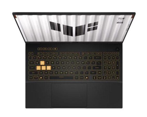 Лаптоп Asus TUF F16 FX608JMI-TU266, Intel i7 14650HX 2.2 GHz (30MB Cache, up to 5.2 GHz, 16 cores, 24 Threads) 16.0  WUXGA(WU) 1920X1200 16:10 Bend+300nits Anti-Glare sRGB 100% Wide View, AG,144 Hz,32GB DDR5 5600 so-dim ,1TB PCIe 4.0,RTX 5060 8GB GDDR6, Wi-Fi 6