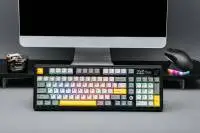 Геймърска механична клавиатура Ajazz Wireless Gaming Mechanical Keyboard AK980 V2 - Gift Switch [Linear] (English US), Purple, White, Blue