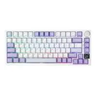 Геймърска механична клавиатура Ajazz Wireless Gaming Mechanical Keyboard AK820 PRO - Gift Switch [Linear] (English US), Purple, White, Blue
