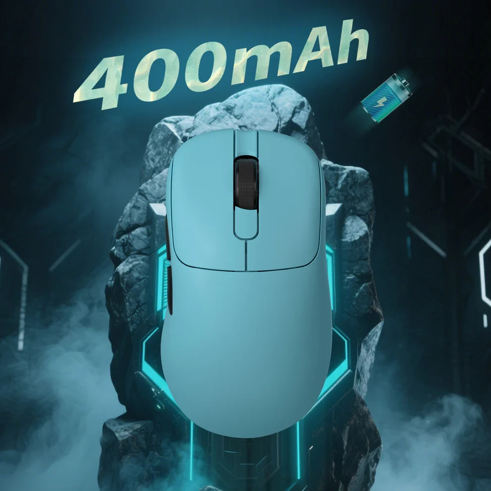 Ajazz επαγγελματικό gaming ποντίκι AJ179 APEX - Wireless Gaming Mouse - 8K, Magnetic Charging Dock, Μαύρο