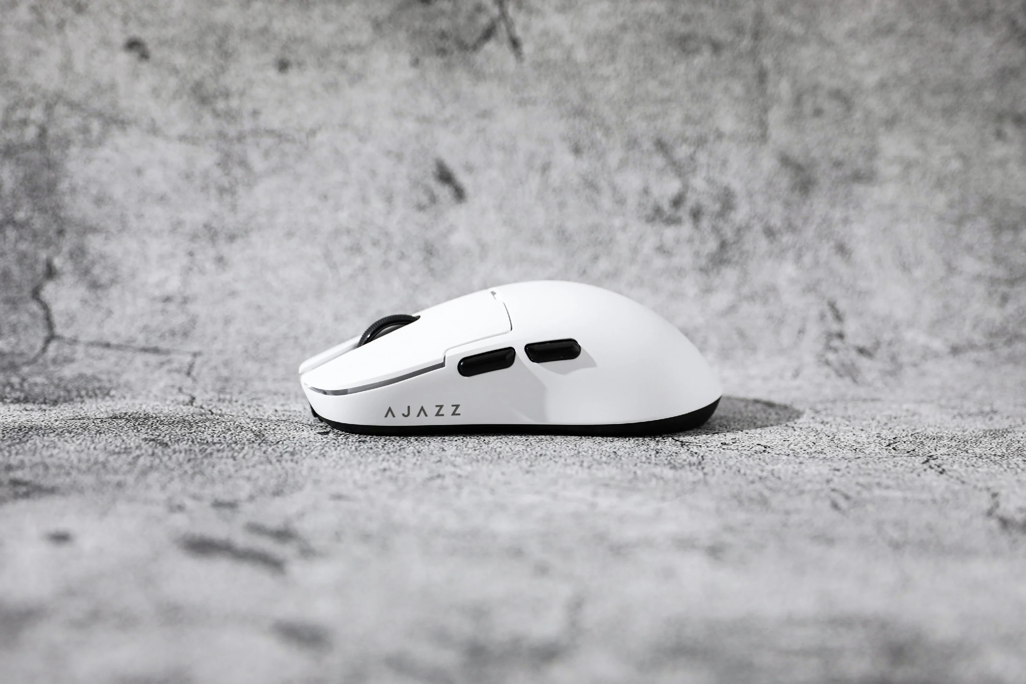 Ajazz професионална геймърска мишка AJ159 PRO - Wireless Gaming Mouse - 8K, Magnetic Charging Dock, White