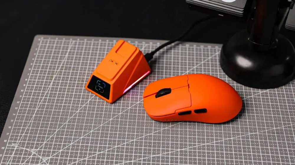 Ajazz επαγγελματικό gaming ποντίκι AJ159 PRO - Wireless Gaming Mouse - 8K, Magnetic Charging Dock, Μαύρο