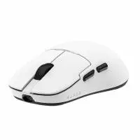 Ajazz професионална геймърска мишка AJ159P MC - Wireless Gaming Mouse - 1K, Magnetic Charging Dock, White