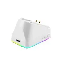 Ajazz професионална геймърска мишка AJ139P V3 MC - Wireless Gaming Mouse - 1K, Magnetic Charging Dock, White