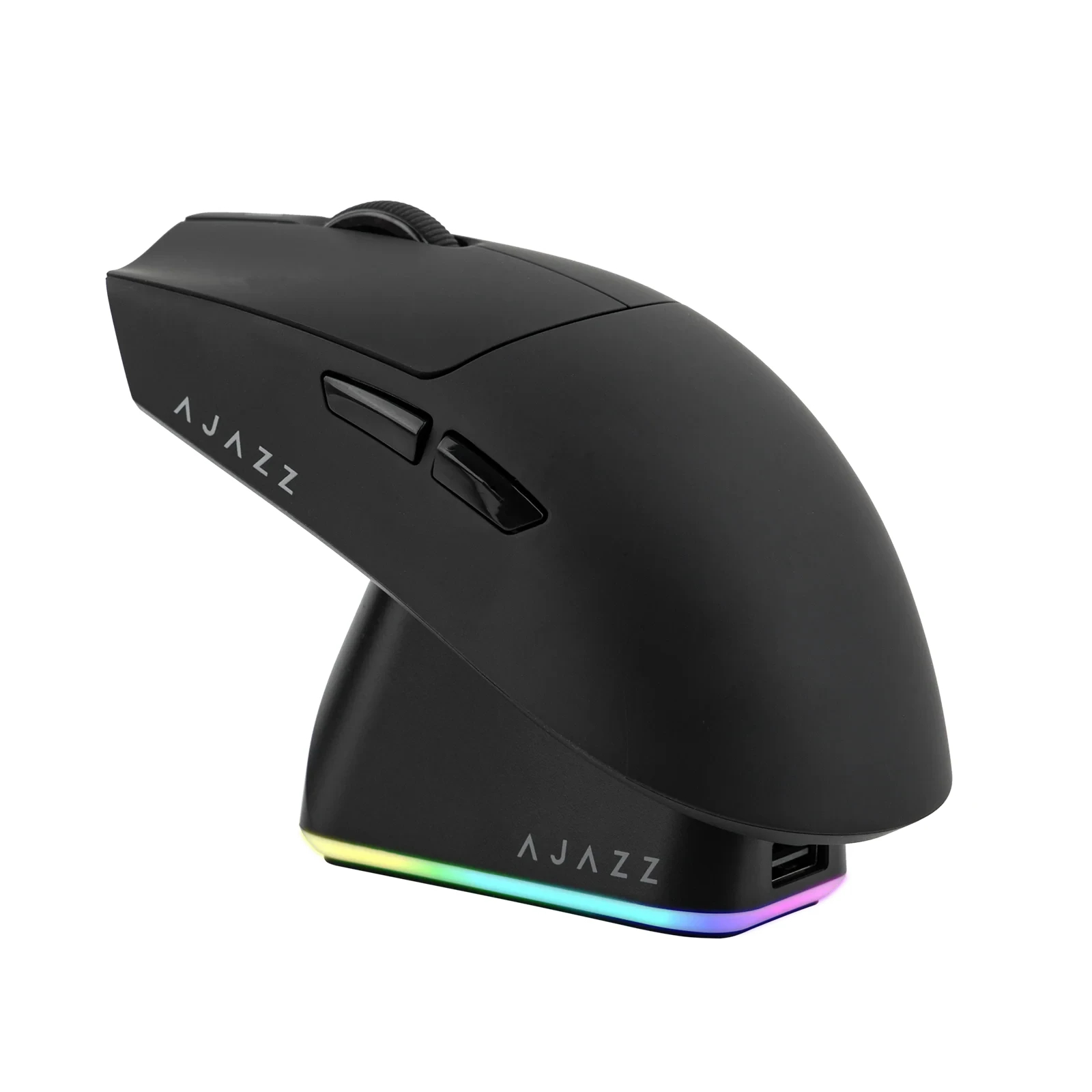 Souris gamer professionnelle Ajazz AJ139P V3 MC - Wireless Gaming Mouse - 1K, Station de Charge Magnétique, Noir